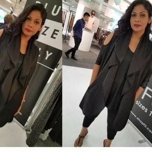 Croc print vest/cardi